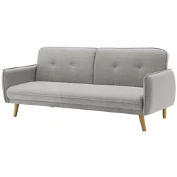 SalesFever 3-Sitzer Sofa Strukturstoff fein - Natur