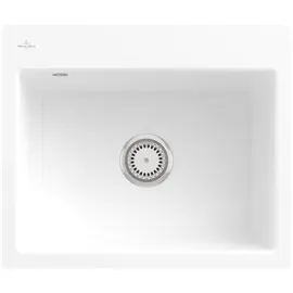 Villeroy & Boch Subway 60 S flat weiß alpin + Handbetätigung + Lochbohrungen 1 + 3