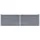 deluke Oskar 160 x 40 x 45 cm Grau