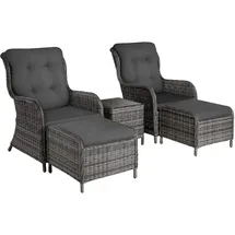 Tectake Benissa Loungeset grau