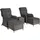 Tectake Benissa Loungeset grau