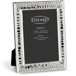 EDZARD Bilderrahmen Gubbio, versilbert und anlaufgeschützt, für 15×20 cm Bilder – Fotorahmen silberfarben