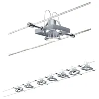 Paulmann 94152 Seil-Komplettsystem GU5,3 max. 7x10W dimmbar 230/12V Chrom