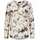 GOLDNER Florale Druckbluse mit V-Ausschnitt Beige 54