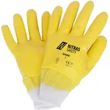 Nitras Nitrilhandschuhe naturfarben | gelb 10
