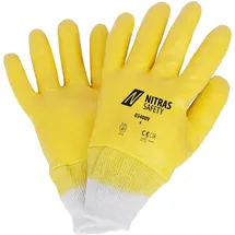 Nitras Nitrilhandschuhe naturfarben | gelb 10