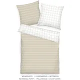 Tom Tailor Check & Stripes Beige 155 x 220 cm + 2 x 80 x 80 cm