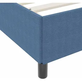 vidaXL Boxspringbett 200 x 200 cm Blau