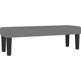 vidaXL Boxspringbett 140 x 200 cm Dunkelgrau