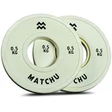 Matchu Sports - Mini Fractional Plates 0.5 kg 2er Set Hantelscheiben 50 mm 2x0,5