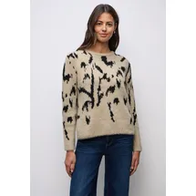 STREET ONE Rundhalspullover Beige 44