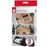 Rayher Silikon Gießform Mini Krippe 26 x 14,5 x 1 cm grau