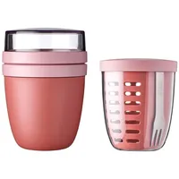 Mepal Ellipse Lunchpot mit Fruitpot 2er Set Rosa 2 x 2,0 cm 0,2 l