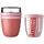 Mepal Ellipse Lunchpot mit Fruitpot 2er Set Rosa 2 x 2,0 cm 0,2 l