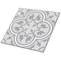 Tulup Wandpaneele Floristisches Muster Grau 9 St. 30 x 30 cm