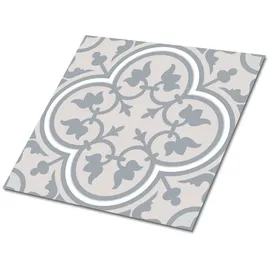 Tulup Wandpaneele Floristisches Muster Grau 9 St. 30 x 30 cm