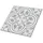 Tulup Wandpaneele Floristisches Muster Grau 9 St. 30 x 30 cm