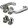 OGRO Rosettengarnitur PZ 8mm/6501/6612 Silber