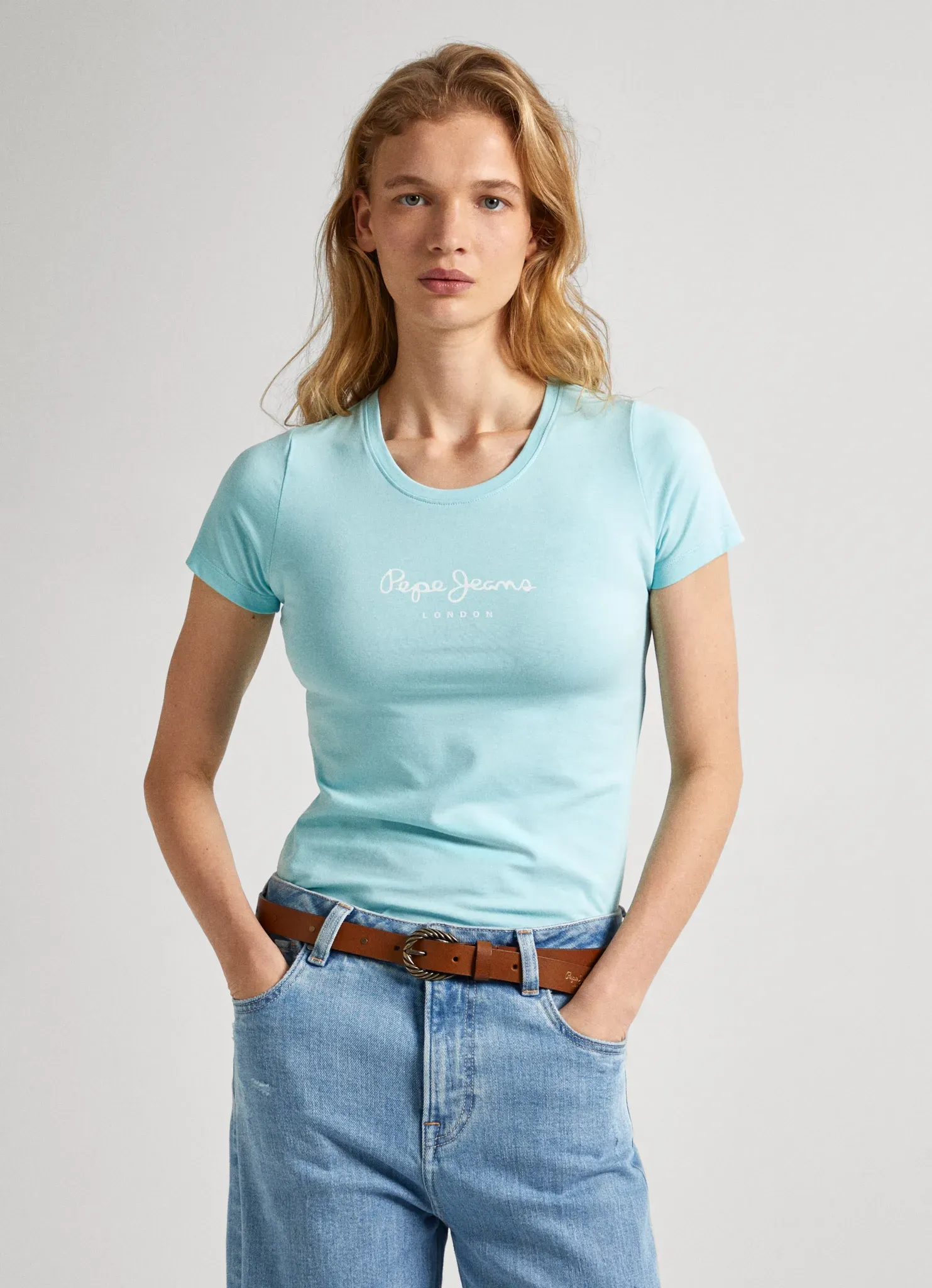 Pepe Jeans T-Shirt »Shirt NEW VIRGINIA« Pepe Jeans aqua blue XL