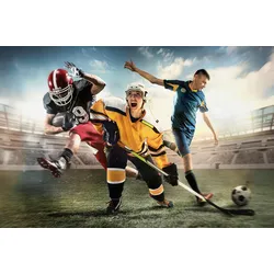 Fototapete PAPERMOON "Sport", bunt, B:3,50m L:2,60m, Vlies, Tapeten