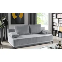 Schlafsofa WERK2 "Rosso", grau, B:200cm H:93cm T:95cm, 100% Polyester, 90% Polyester, 10% Nylon, Sofas, 2-Sitzer Sofa und Schlafcouch mit Federkern & Bettkasten