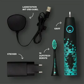 happybrush Eco Vibe 3 Black-Mint