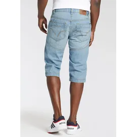 Arizona Bermudas "Tom", Herren, Gr. 62, N-Gr, blau (bleached), Denim/Jeans, Obermaterial: 100% Baumwolle, used, Basic, normal kniebedeckend, Hosen Bermudas, Topseller