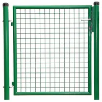 Hadra Gartentor 1250 x 2000 cm Grün/pulverbeschichtet