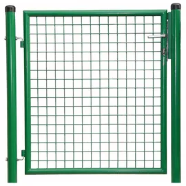 Hadra Gartentor 1250 x 2000 cm Grün/pulverbeschichtet