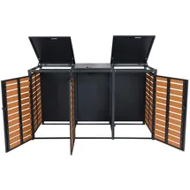 MCW Mülltonnenverkleidung K14 205 x 84 cm braun
