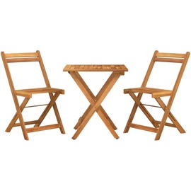 vidaXL 3-tlg. Bistro-Set Klappbar Massivholz Akazie