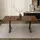 Okwish Esstisch 180 x 75 x 90 cm Nussbaum/schwarz