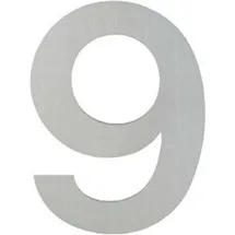 HOPPE OA-Hausnummer E600-609 Ziffer 9 Edelstahl matt