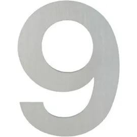 HOPPE OA-Hausnummer E600-609 Ziffer 9 Edelstahl matt
