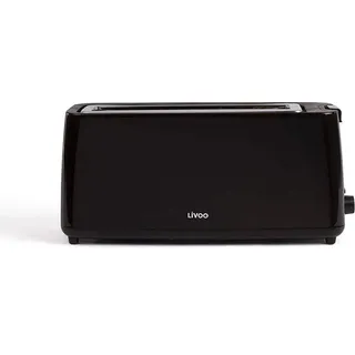 LIVOO Schwarzer 1-Schlitz-Toaster - DOD168N