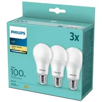 Philips LED Lampe E27 3er Set 100W 2700K