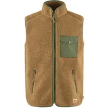Fjällräven Vardag Pile Fleece Weste Buckwheat Brown/Laurel Green L