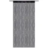 BestLivings Fadenvorhang Metallic-Streifen schwarz - jetblack ca. 90 x 250cm