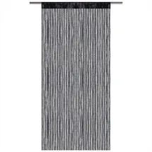 BestLivings Fadenvorhang Metallic-Streifen schwarz - jetblack ca. 90 x 250cm