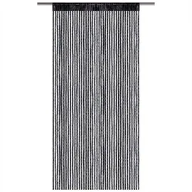 BestLivings Fadenvorhang Metallic-Streifen schwarz - jetblack ca. 90 x 250cm