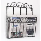 DanDiBo Ambiente DanDiBo Wandregal Zeitungsständer 09913 Magazinhalter 38 cm Küchenregal Zeitungshalter
