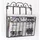DanDiBo Ambiente DanDiBo Wandregal Zeitungsständer 09913 Magazinhalter 38 cm Küchenregal Zeitungshalter