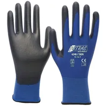 Nitras Skin Gr.9 blau/schwarz EN 388 PSA II