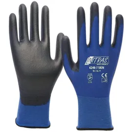 Nitras Skin Gr.9 blau/schwarz EN 388 PSA II