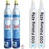 Cago 2 x CO2 Zylinder + 2 Füllung