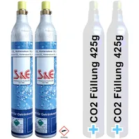 Cago 2 x CO2 Zylinder + 2 Füllung