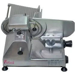 Febal 275 Profi-Aufschnittmaschine mit 275 mm Klinge. Mit einer maximalen Schnittstärke von 14 mm.