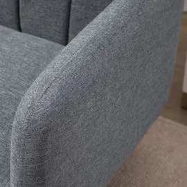 Homcom Schlafsofa Polyester 2-Sitzer Grau