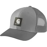 CARHARTT Rugged Flex Twill Mesh Back Logo Patch Cap grau Einheitsgröße