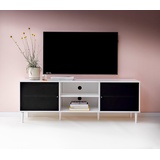 Hammel Furniture TV-Board HAMMEL FURNITURE "Mistral Fernsehschrank, Medienmöbel" Sideboards Gr. B/H/T: 161,5 cm x 56 cm x 45 cm, glat, schwarz (weiß, stoff) TV-Lowboards